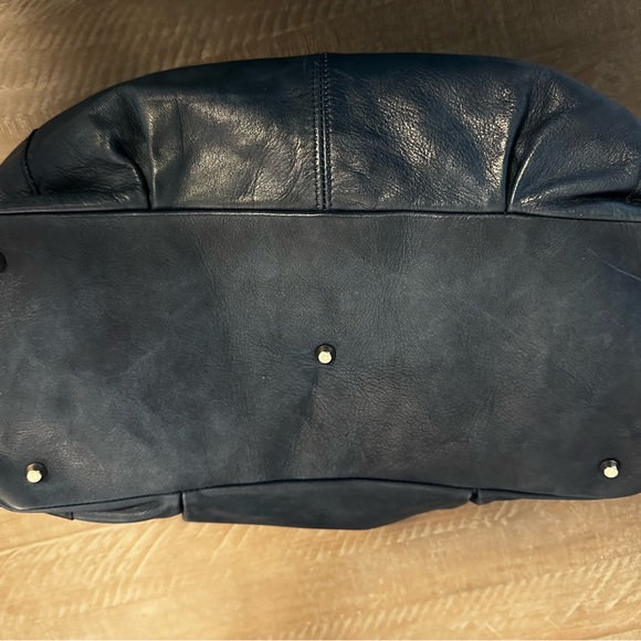 Valentina Italia Navy Blue Leather Purse - Picture 8 of 8